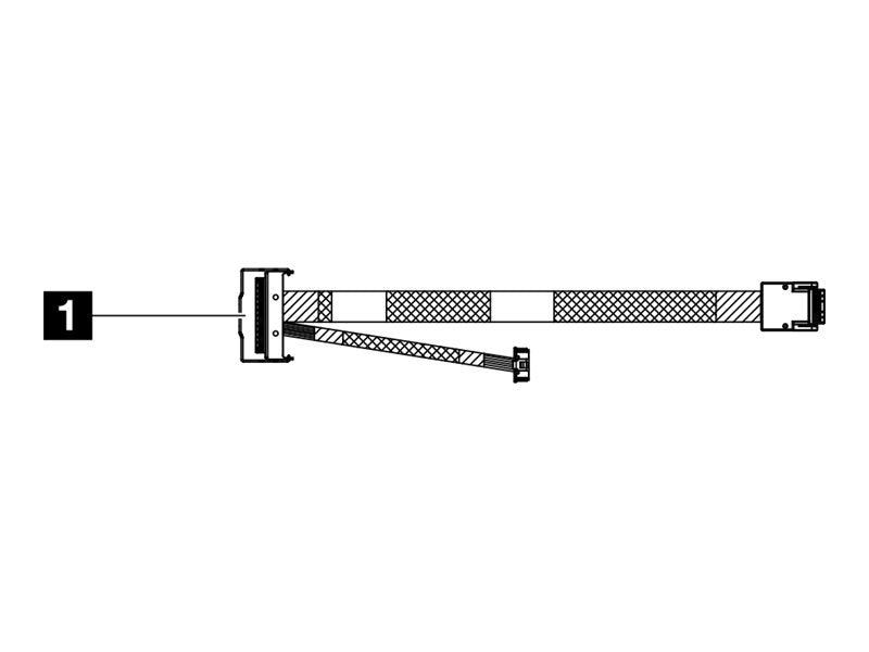 LENOVO ISG ThinkSystem SR650 V3/SR655 V3 M.2 RAID B540i-2i SATA/NVMe Cable Kit - Vorderansicht