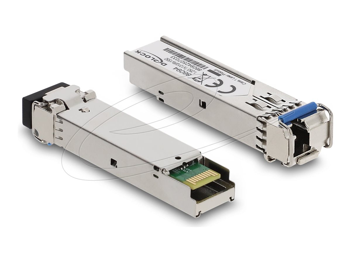 DELOCK SFP Modul 1000Base-BX SM TX 1310 / RX 1550 nm DDM - Vorderansicht