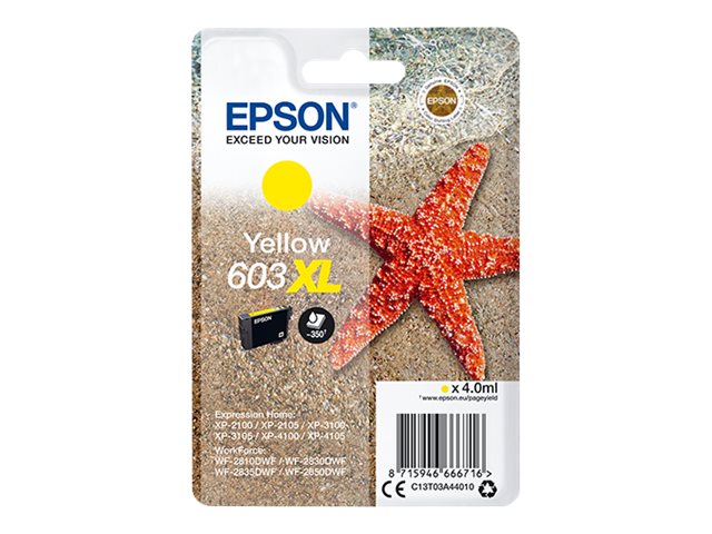 EPSON 1LB Singlepack Yellow 603XL Ink w/s Verpackung