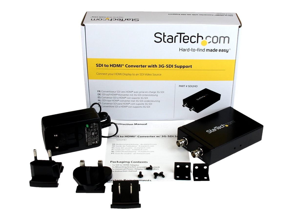STARTECH.COM SDI auf HDMI Konverter Anschlussmöglichkeiten