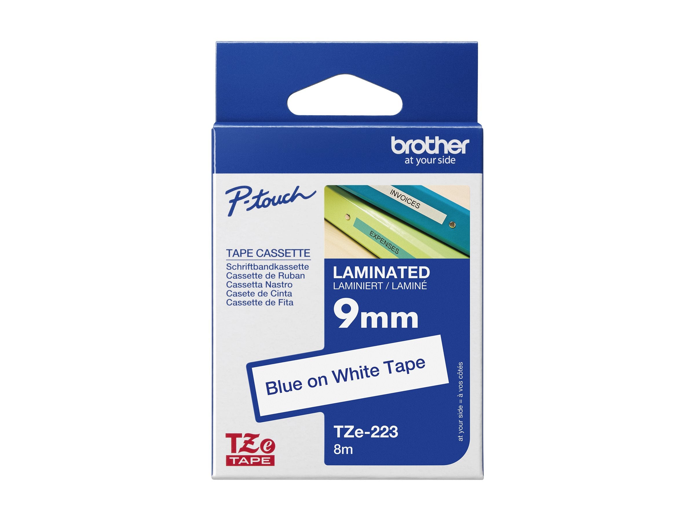 BROTHER P-Touch TZE-223 Schriftband Vorderansicht