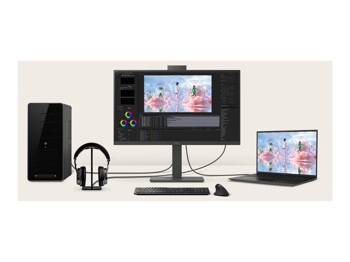 LG 24BA850-B.AEU Monitor Seitenansicht