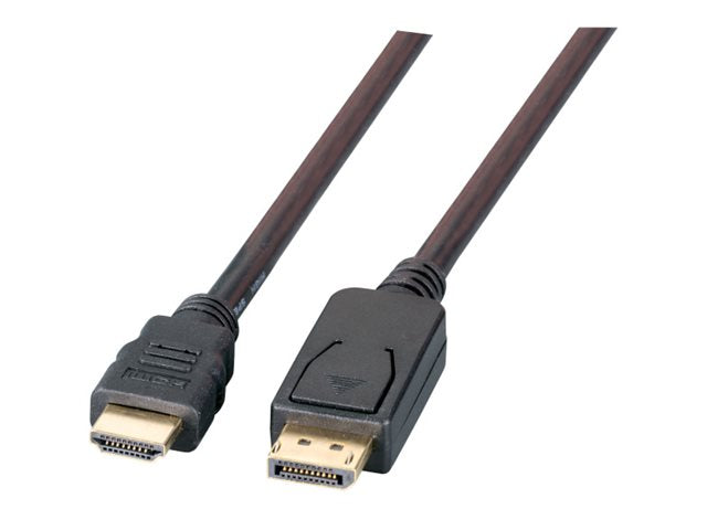 EFB DisplayPort/HDMI Kabel 4K60Hz A-A St-St 2m schwarz - Vorderansicht