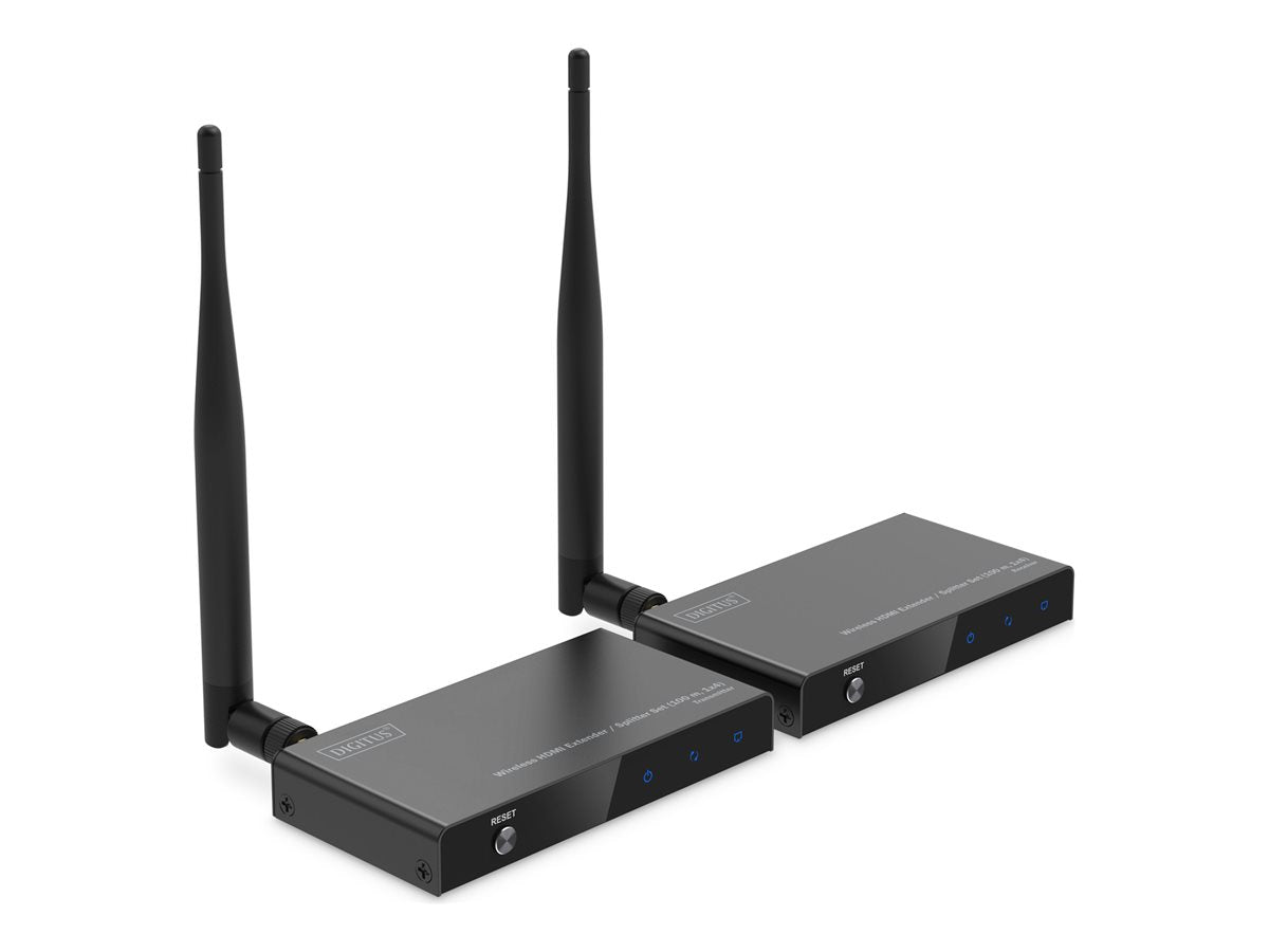 DIGITUS Wireless HDMI Extender/Splitter Set 1x4 100 m Full HD - Vorderansicht