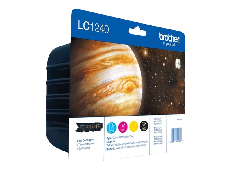 BROTHER LC-1240 Tinte schwarz und dreifarbig hohe Kapazität Seitenansicht