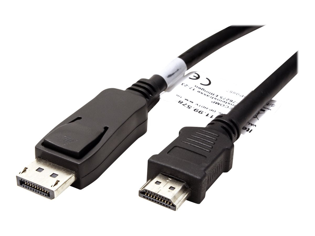 VALUE DisplayPort Kabel DP - HDTV ST/ST schwarz 3m - Verpackung