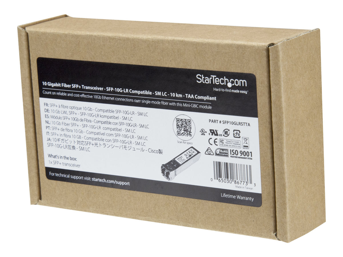 STARTECH.COM Cisco SFP-10G-LR-S Kompatibles SFP+ Modul Vorderansicht