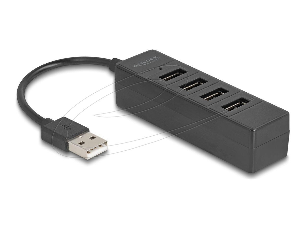 DELOCK USB Hub 4 Port USB 2.0 Vorderansicht