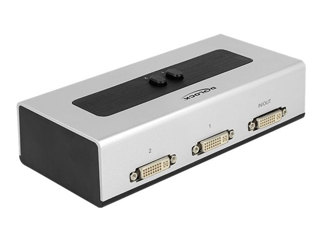 DELOCK Umschalter DVI 2 Port manuell bidirektional Verpackung