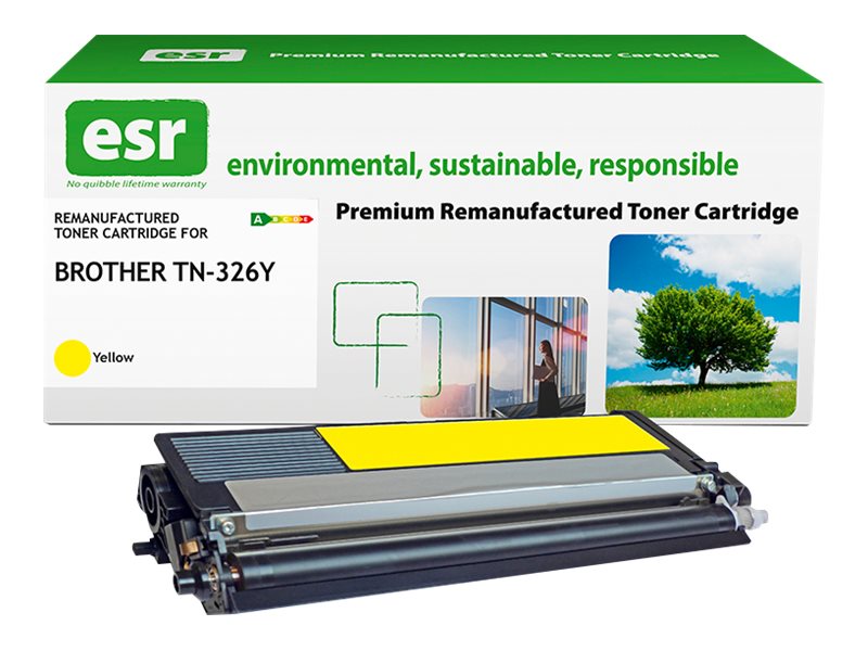 ESR Toner cartridge compatible with Brother TN-326Y/TN-336Y yellow remanufactured 3.500 pages