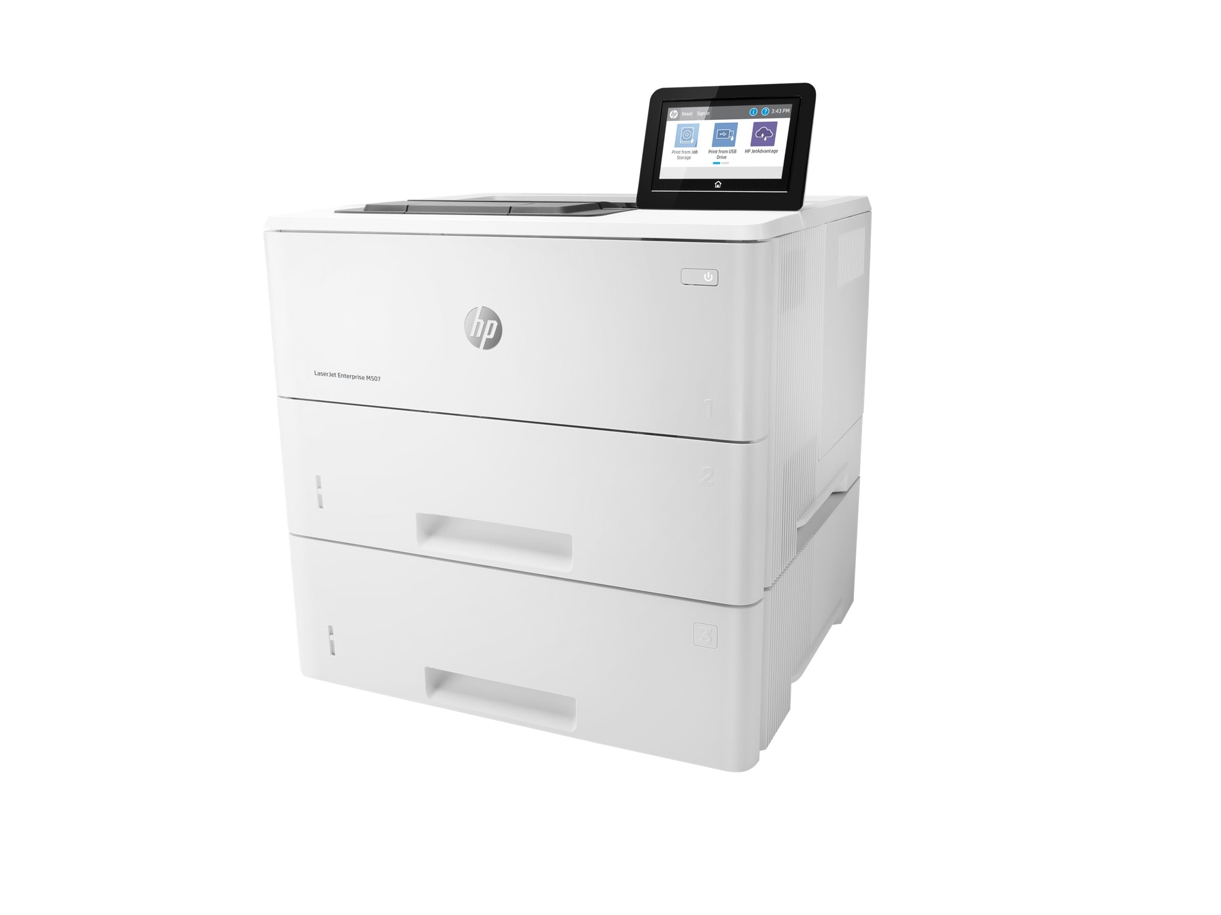 HP LaserJet Enterprise M507x Printer Vorderansicht