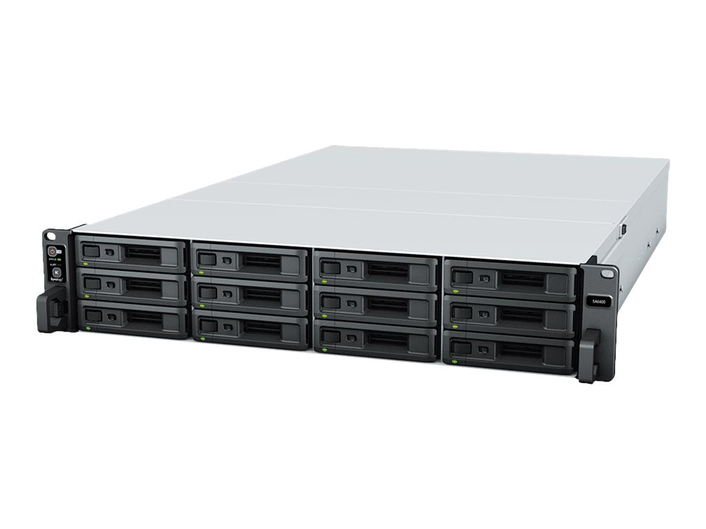 Seitenansicht der SYNOLOGY SA6400 12-Bay Rackmount NAS