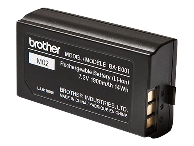 BROTHER BA-E001 Drucker-Batterie Vorderansicht