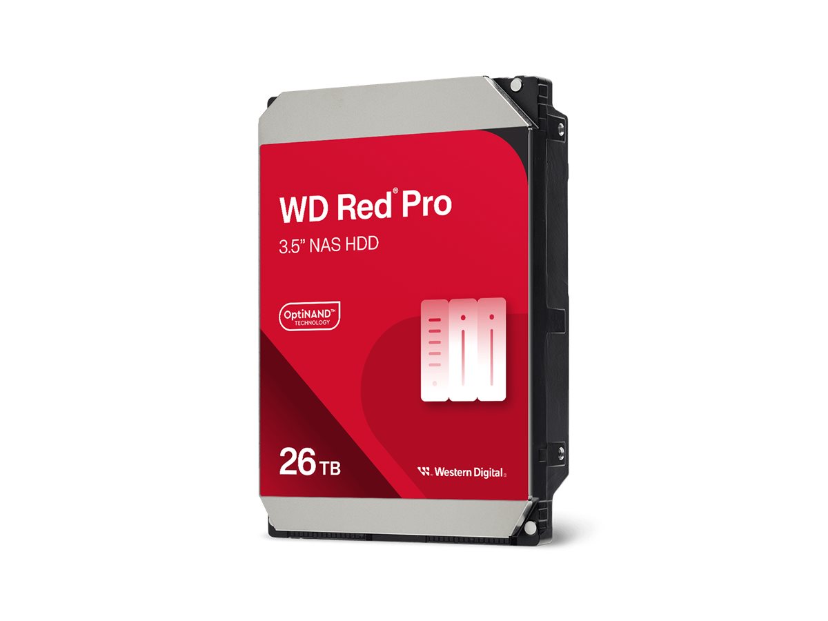 WD Red Pro NAS 26TB SATA3 6GB/S 8,89cm 3,5Zoll HDD - Vorderansicht
