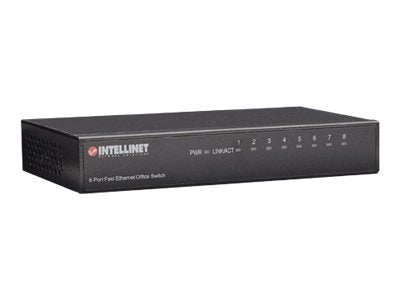 INTELLINET 8-Port Fast Ethernet Switch Seitenansicht