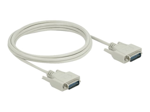 DELOCK Serielles Kabel Sub-D15 Stecker zu Stecker 3m - Vorderansicht