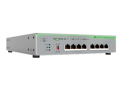 ALLIED 10 gigabit unmanaged switch 8x100M/1/2.5/5/10GT Vorderansicht