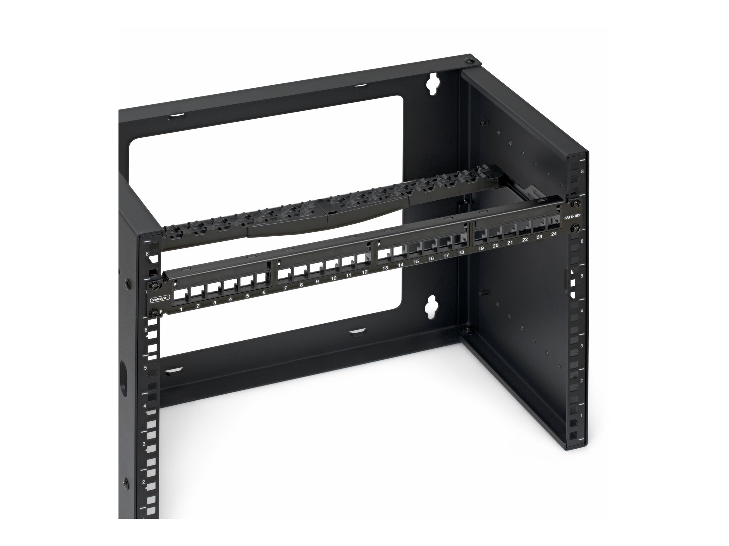 STARTECH.COM 24-Port 1HE Leeres Keystone Patchpanel mit Kabelmanagementleiste 48
