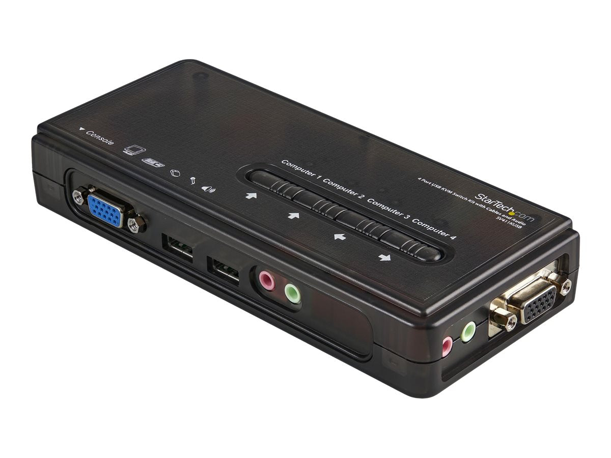 STARTECH.COM 4 Port VGA / USB KVM Switch Kabelansicht