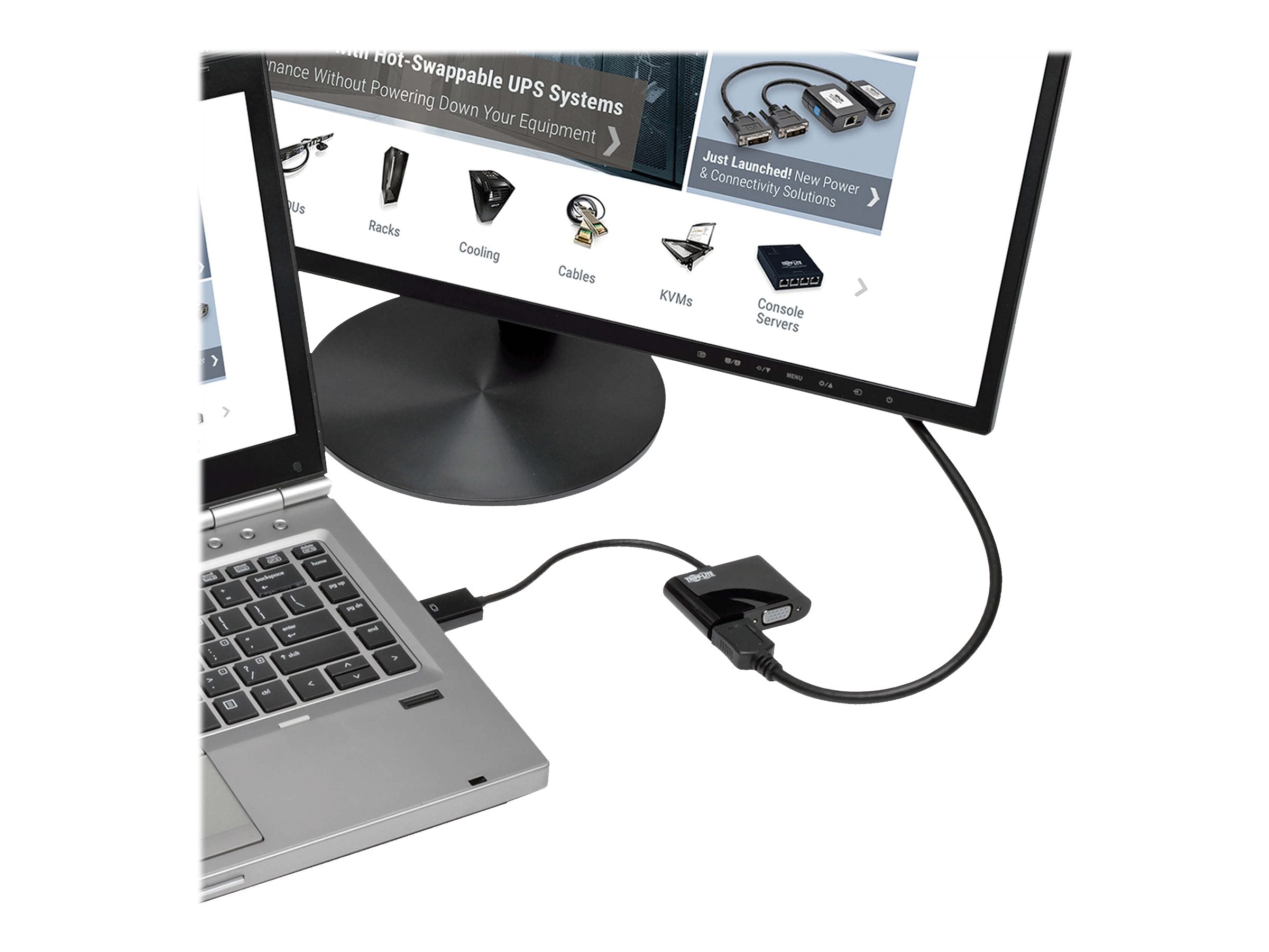 EATON TRIPPLITE DP 1.2 to HDMI VGA Adapter Converter Verpackung