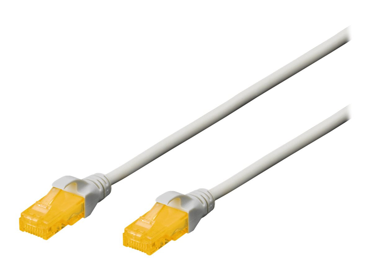 DIGITUS CAT 6A U-UTP Patchkabel Cu LSZH AWG 26/7 10m Grau - Vorderansicht