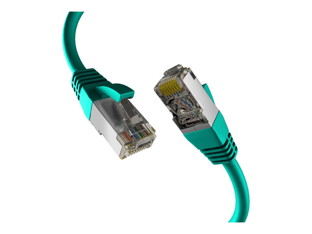 EFB Netzwerkkabel CAT8.1 S/FTP PIMF 40GB Ethernet Kupfer 2m grün - Vorderansicht