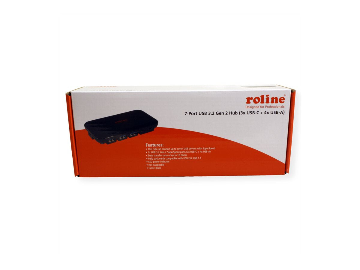 ROLINE USB 3.2 Gen 2 Hub Vorderansicht