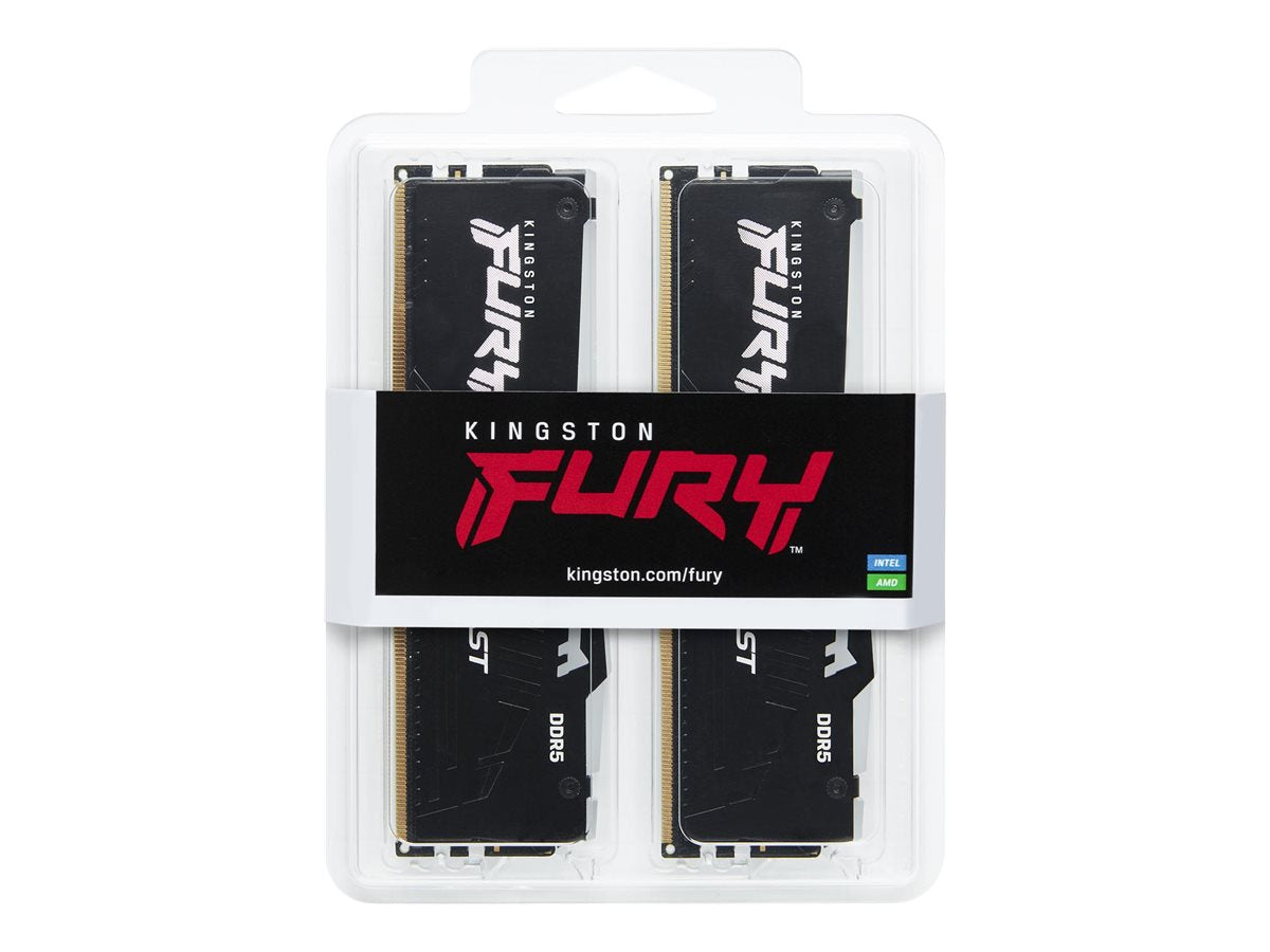 KINGSTON 32GB 5200MHz DDR5 CL40 DIMM Kit of 2 FURY Beast RGB Detailansicht