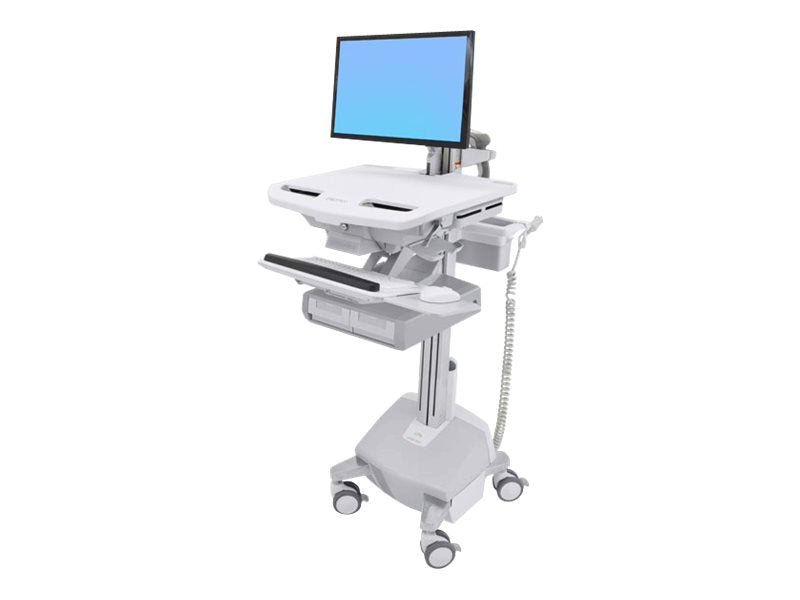 Vorderansicht des ERGOTRON StyleView Wagens mit LCD-Arm