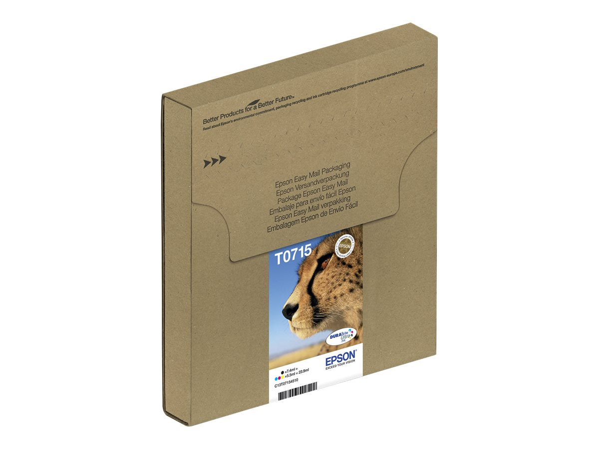 EPSON 2LB EasyMail MP Cheetah DURABrite Ultra CMYK Tintenpatrone Vorderansicht