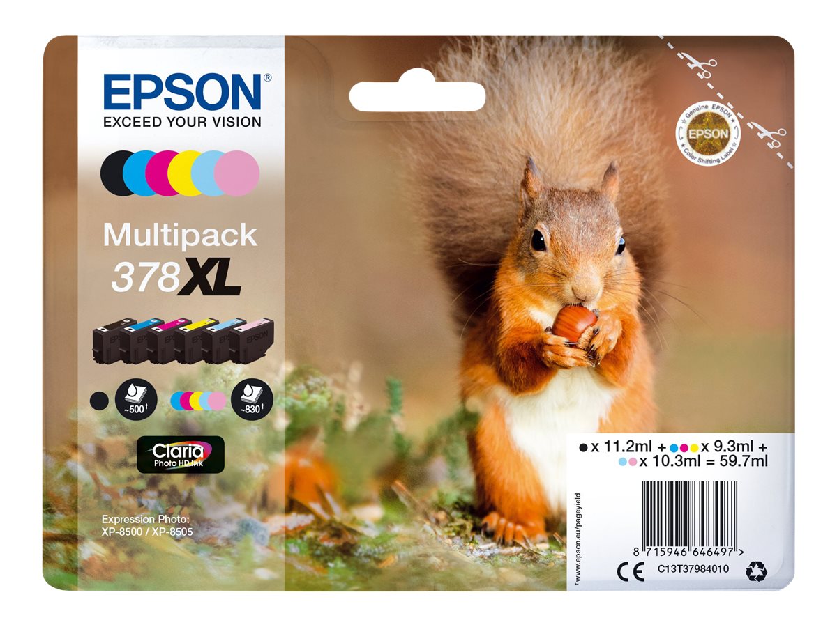 EPSON 378XL Multipack Tintenpatrone Vorderansicht