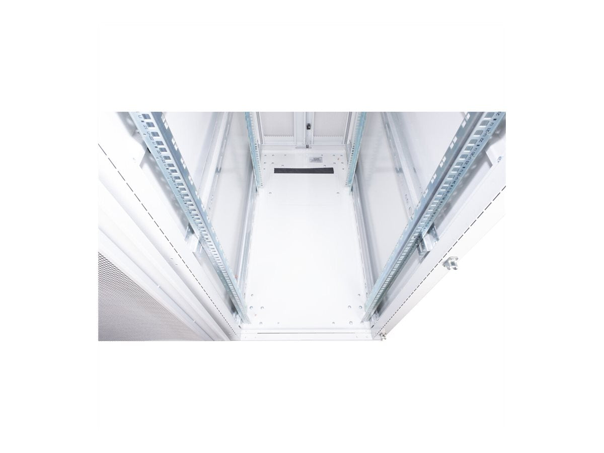 ROLINE Serverschrank 48,26cm 19Zoll 42 HE 600x1200 BxT grau - Innenansicht