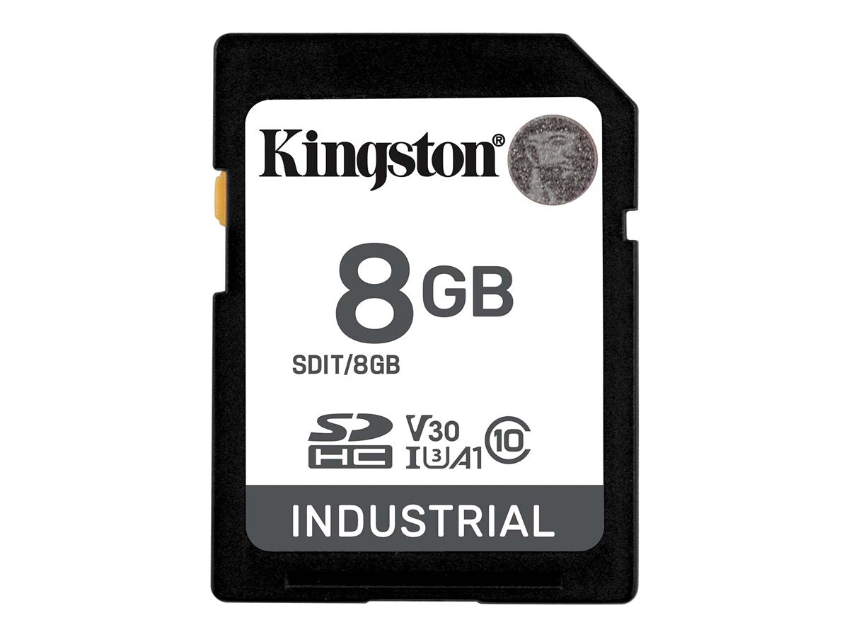 KINGSTON 8GB SDHC Industrial Karte Vorderansicht