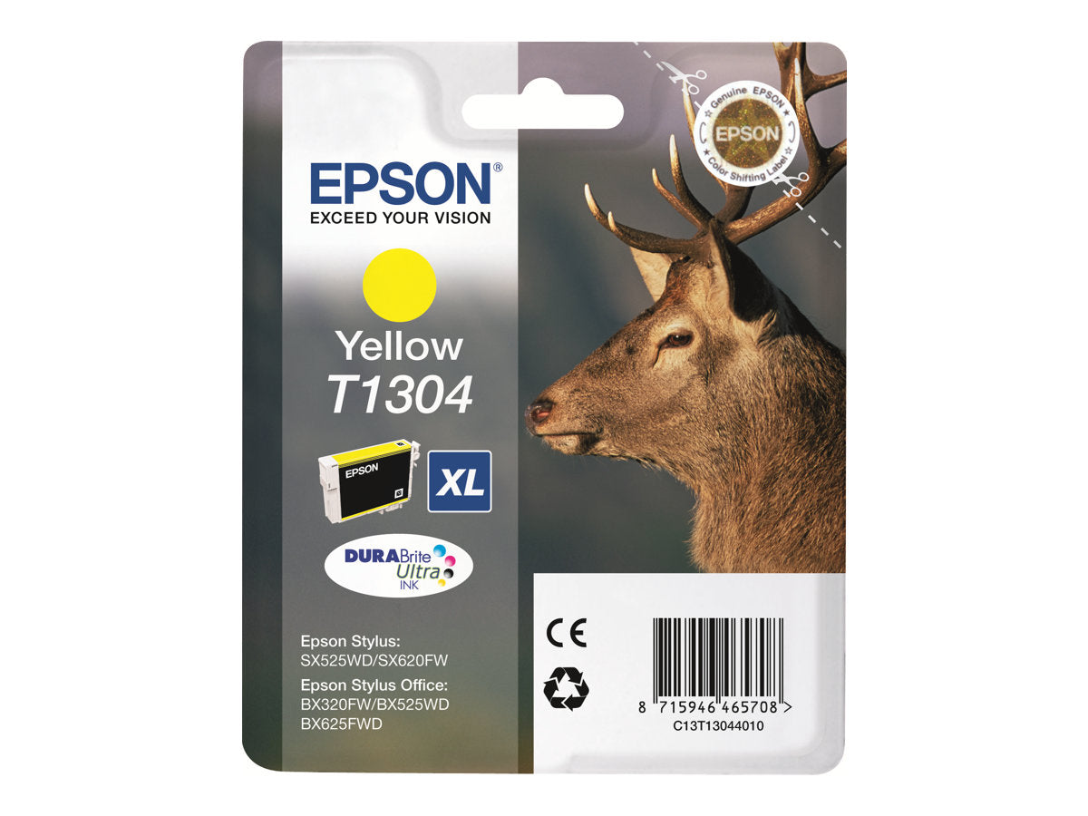 EPSON T1304 Tintenpatrone Gelb Verpackung