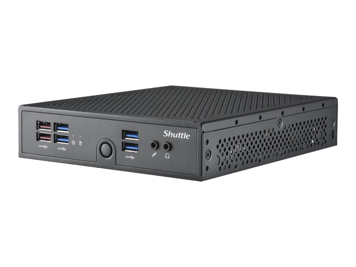 SHUTTLE Barebone XPC slim DS50U Intel Celeron 7305 2xSODIMM DDR5 2xM.2 1xSATA 1xHDMI 1xDP 1xVGA Black