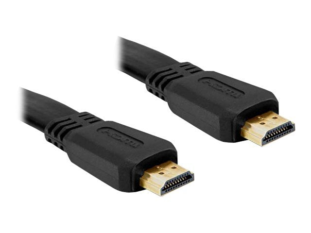 DELOCK Kabel HDMI A-A St/St flach 1,0m Vorderansicht