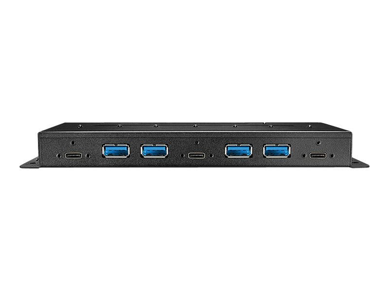 LINDY 7 Port USB 3.1 Gen 2 Metall Hub Anschlussdetails