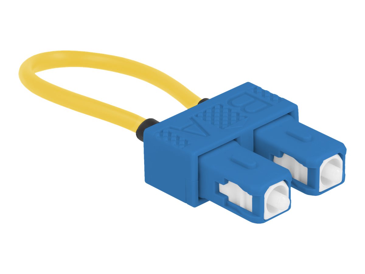 DELOCK LWL Loopback Adapter SC / UPC Singlemode blau - Vorderansicht