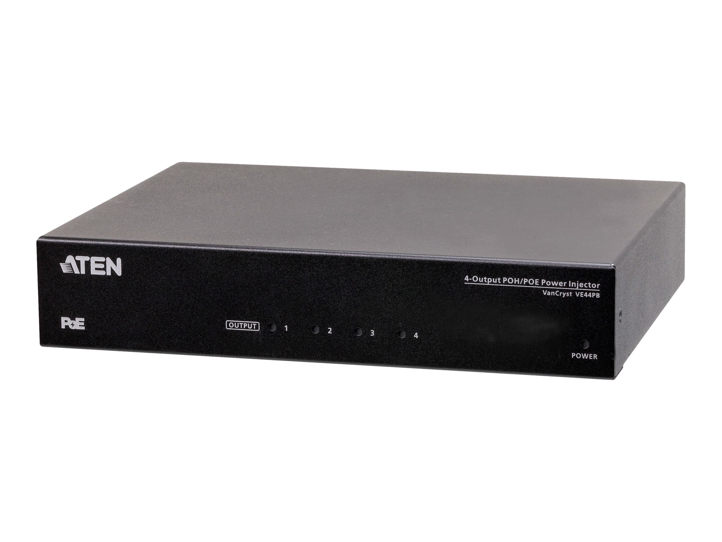 ATEN VE44PB 4-Output POH/POE Power Injektor Vorderansicht