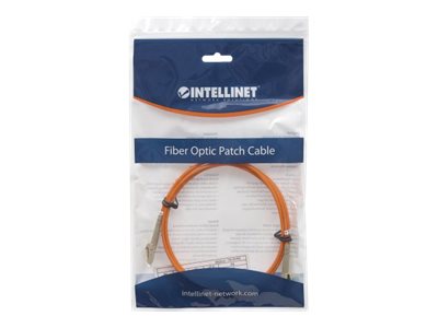INTELLINET LWL Kabel LC/LC OM2 5m orange Vorderansicht