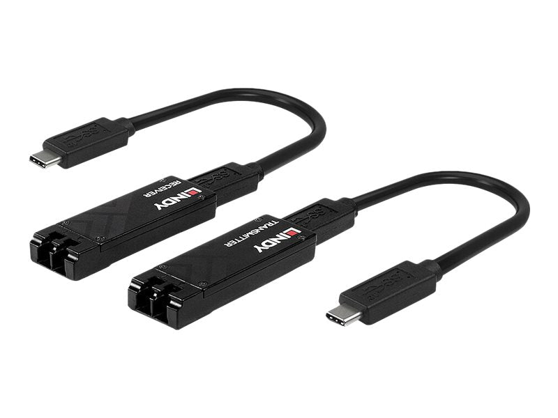 LINDY 100m Fibre Optic USB 3.2 Type C Extender Detailansicht