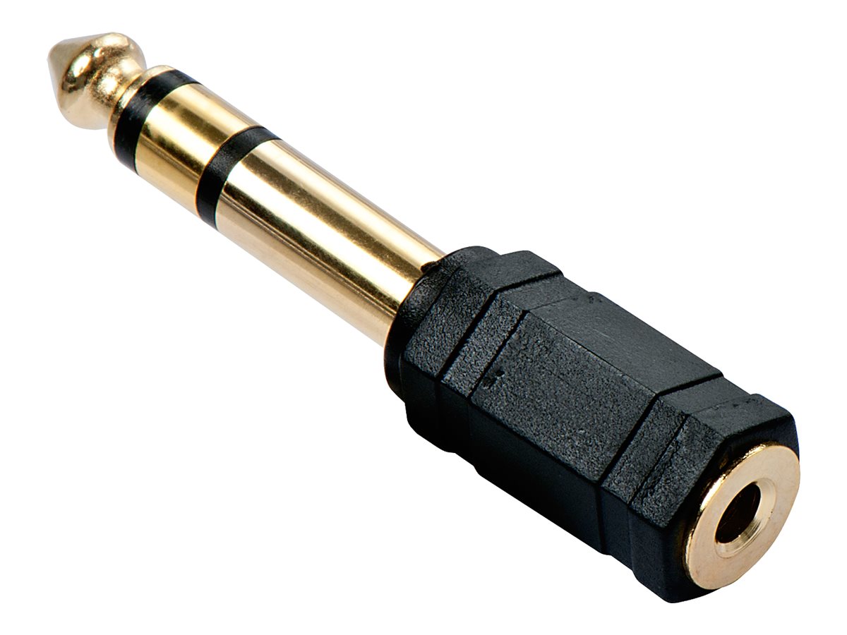 LINDY Audio-Adapter 3,5mm female an 6,3mm male vergoldet - Vorderansicht