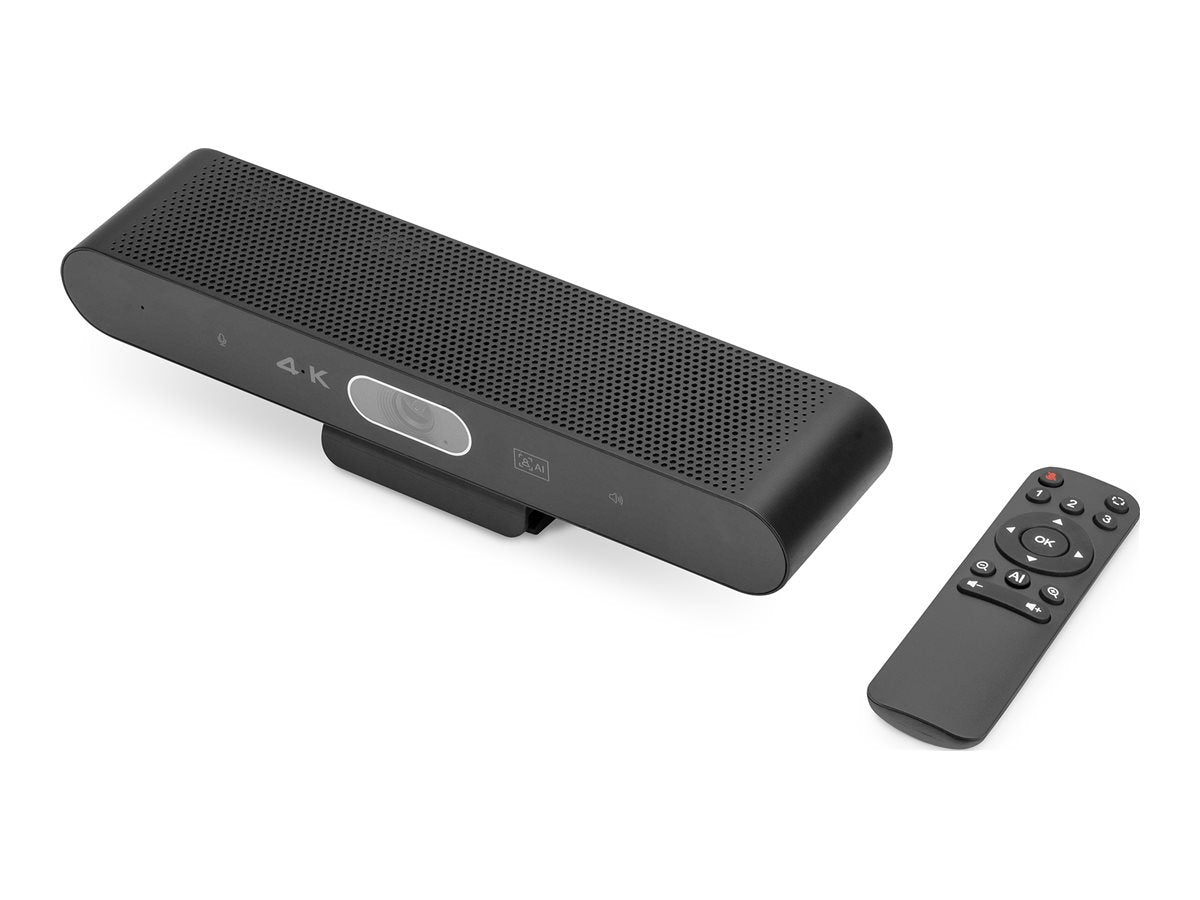 DIGITUS 4K All-in-One Video Bar ePTZ AI 2x mic/1x speaker - Vorderansicht