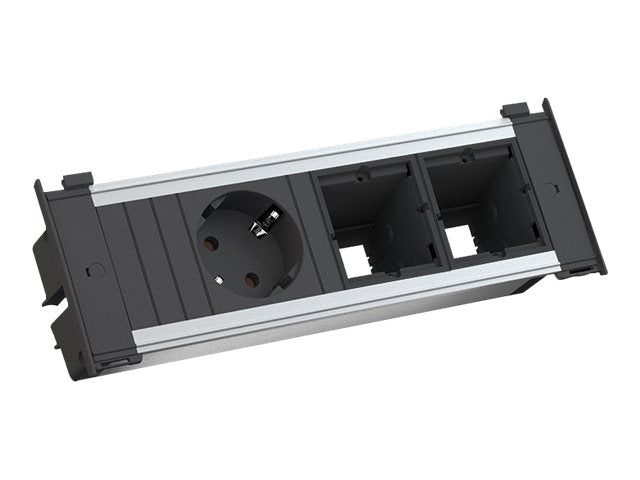 BACHMANN KAPSA Small 1x Schutzkontakt 2x ABD GST18-Stecker - Vorderansicht