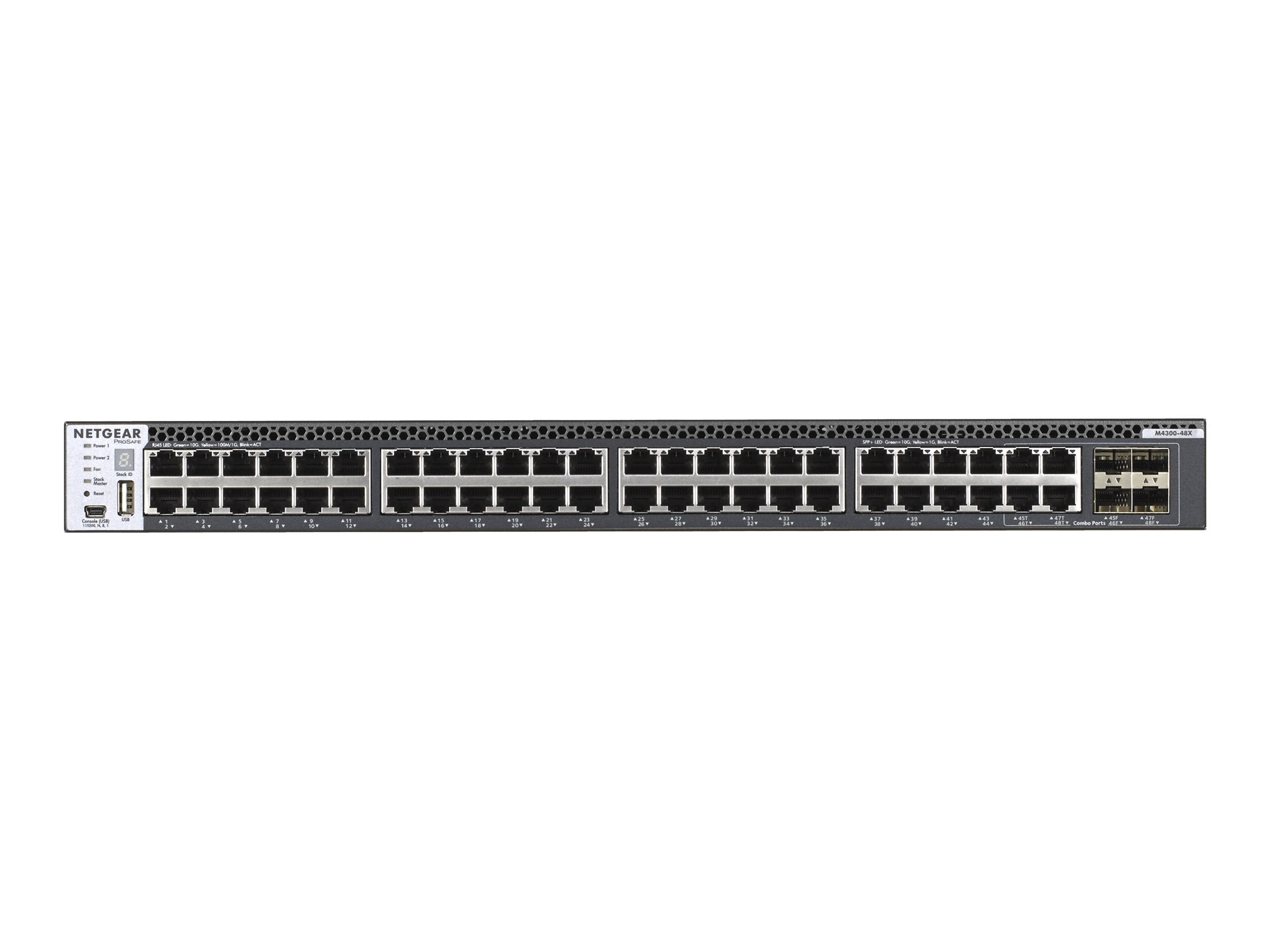 NETGEAR M4300-48X Switch Rückansicht
