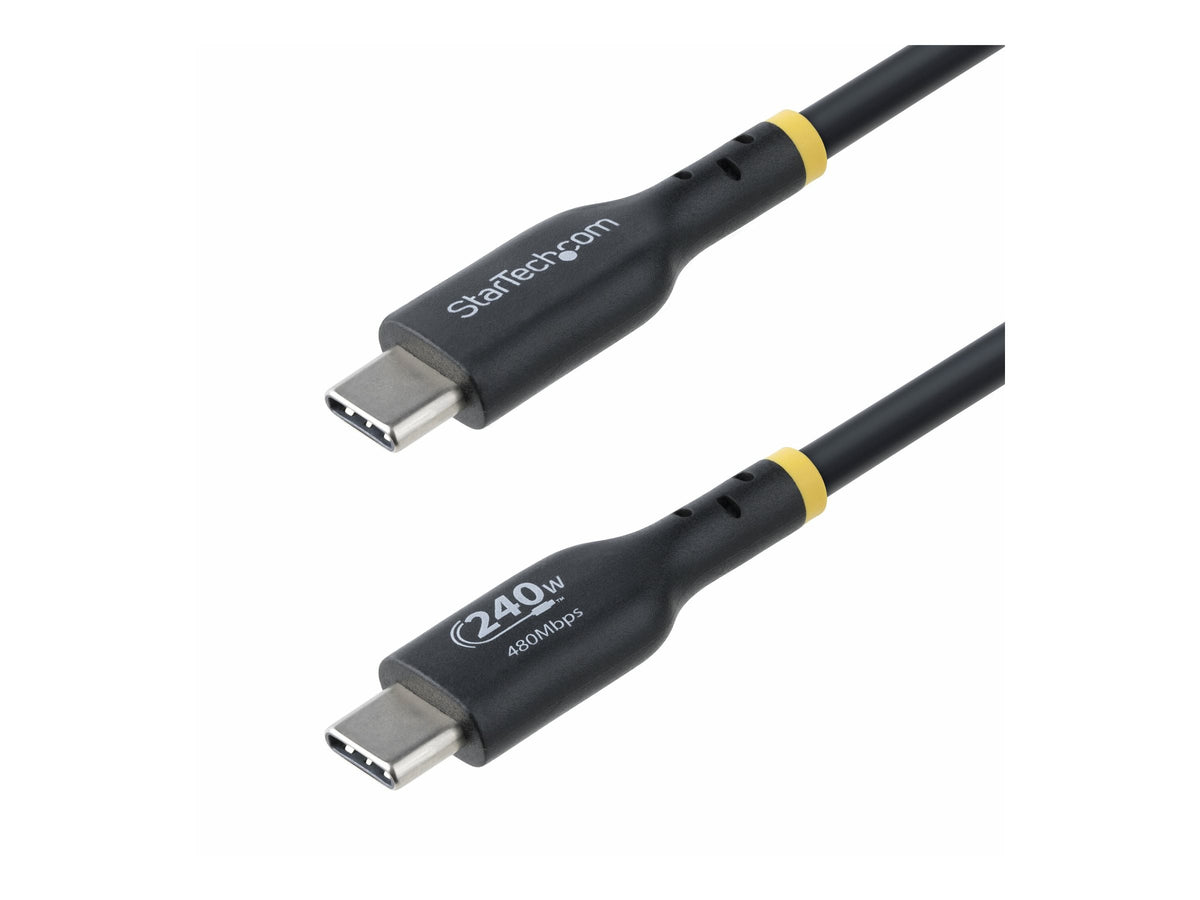 STARTECH.COM 4meter USB-C Ladekabel USB-IF zertifiziert USB C Schnellladekabel 240W PD EPR USB C 2.0 Laptop-Ladekabel