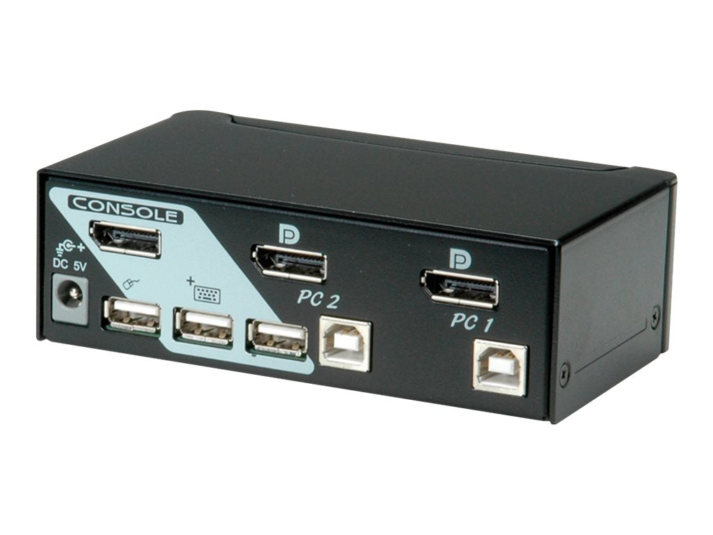 ROLINE DisplayPort USB 2.0 KVM Switch Vorderansicht