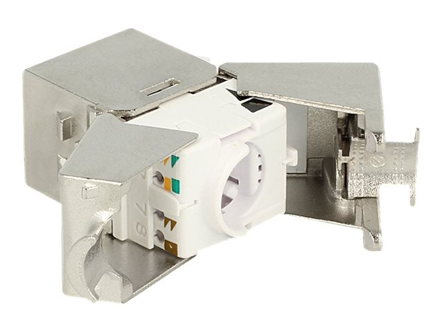 DELOCK Keystone RJ45 Buchse Cat.6A kompakt - Vorderansicht
