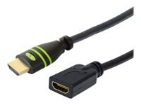 EFB Techly HDMI 4K 60Hz High Speed Anschluss mit Ethernet M/F schwarz 3