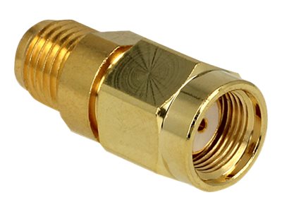 DELOCK HF RP-SMA Stecker Sondergewinde metrisch > RP-SMA Buchse Vorderansicht